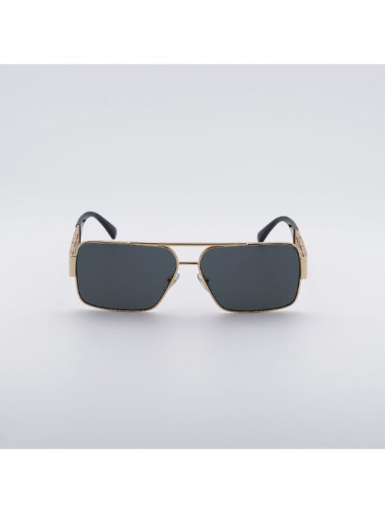 Versace VE2290 100287 Rectangle Sunglasses - Gold / Grey Versace | Accessories | Versace Mensunglasses Gold Grey  main image 4